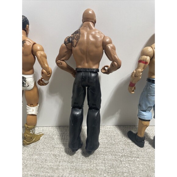 The Rock Dwayne Johnson WWE Mattel Basic Signature Series And More WWF Figures - Picture 8 of 10